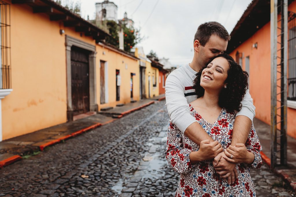 Engagement Couple Portrait | Antigua Urban Street | Guatemala | Cassidy & Cameron 05