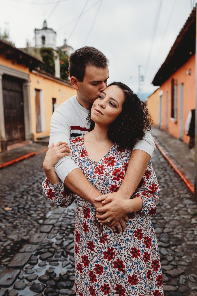 Engagement Couple Portrait | Antigua Urban Street | Guatemala | Cassidy & Cameron 06