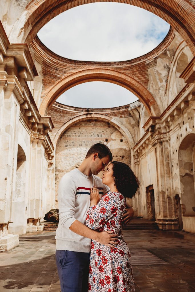 Engagement Couple Portrait | Antigua Ruinas Santa Clara | Guatemala | Cassidy & Cameron 20