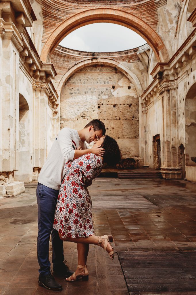 Engagement Couple Portrait | Antigua Ruinas Santa Clara | Guatemala | Cassidy & Cameron 21